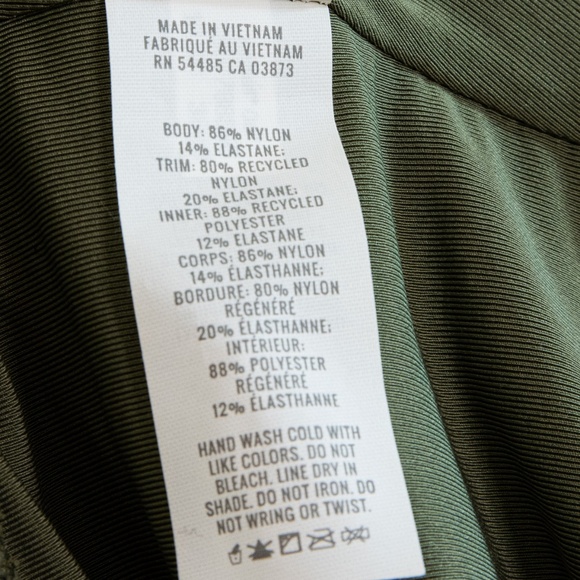 Aerie Deep Green Embroidered Floral Cheeky One Piece Swimsuit, Size Medium - Picture 10 of 12